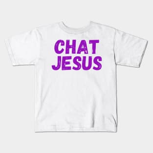 Chat Jesus By Abby Anime(c) Kids T-Shirt